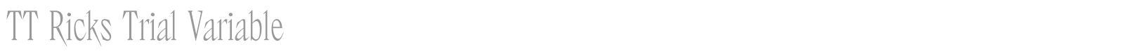 TT Ricks font preview